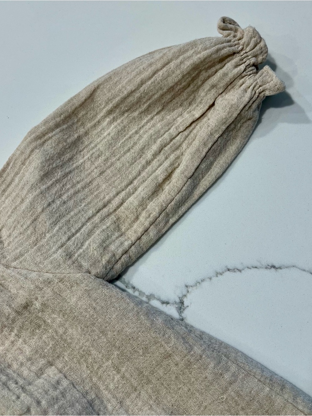 ZARA Kids Beige Linen-Blend Dress with Gingham Bow❤️ - Picture 6 of 9